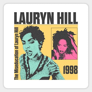 vintage 90s lauryn hill fanwork Magnet